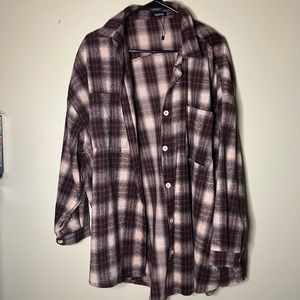 Oversized boohoo flannel